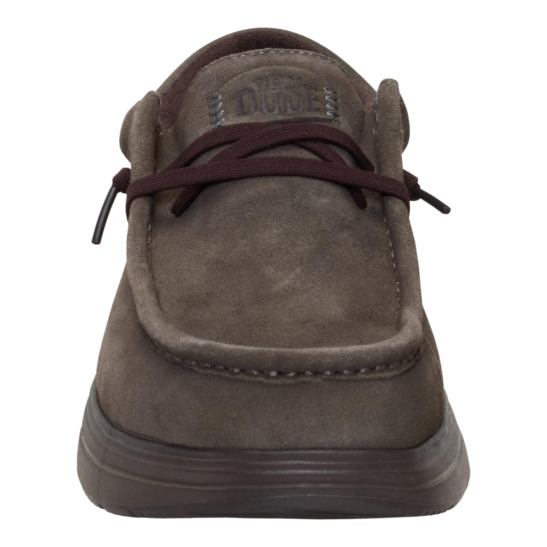 HEYDUDE Wally COMF Suede Major Brown/Mole Brown Size 11, Men’s Shoes, Slip-on Loafers, Comfortable & Light-Weight