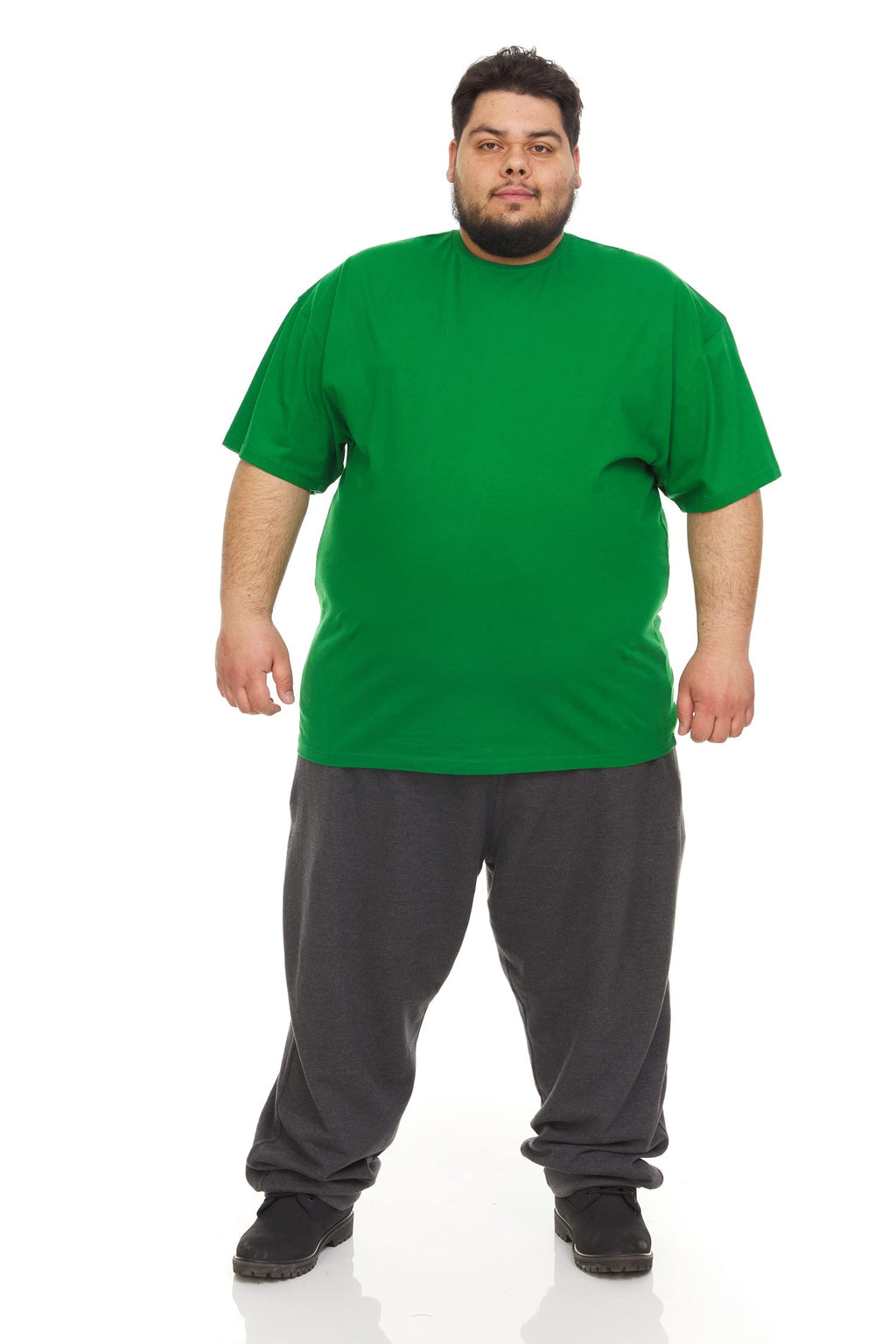 BILLIONHATS 12 Pack of Wholesale Bulk Men's Cotton T-Shirt Tees, Big & Tall Plus Size Short Sleeve Lightweight T-Shirts, Size 4X-Large