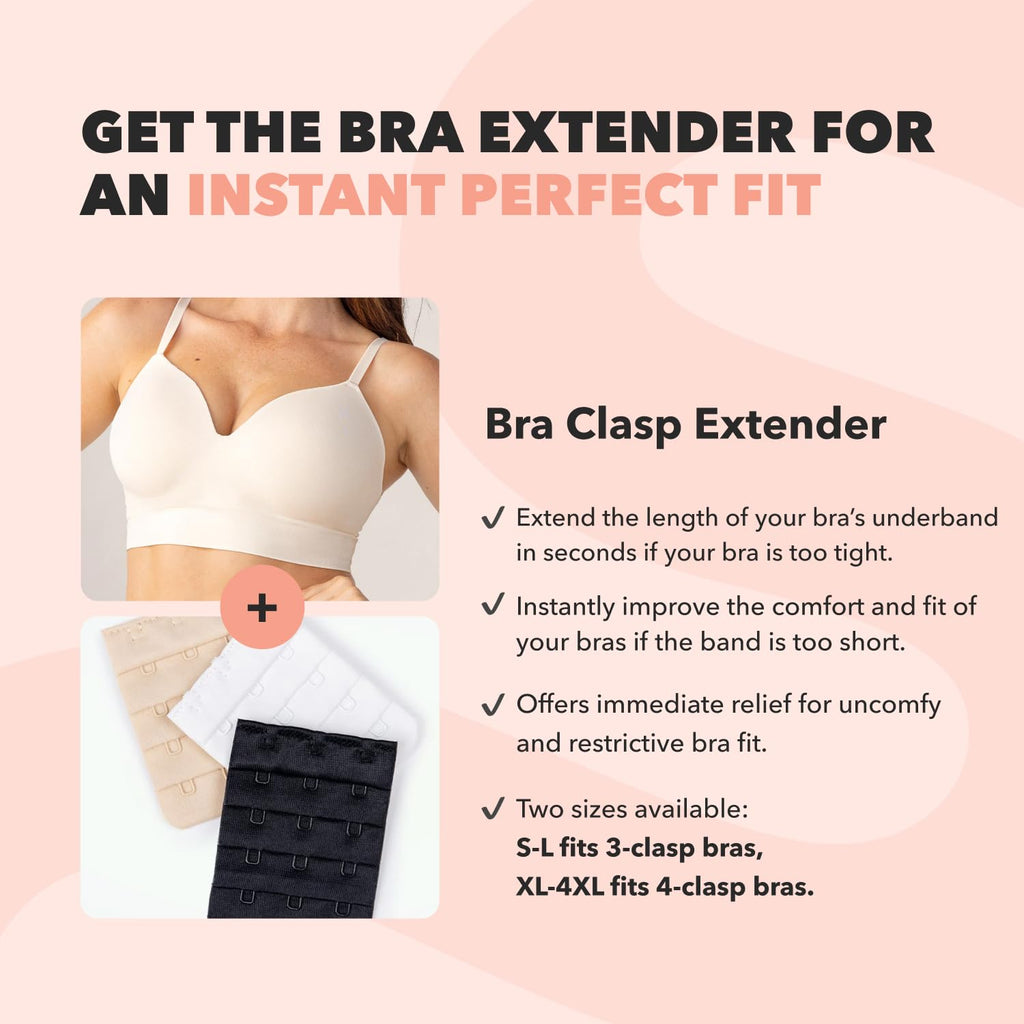SHAPERMINT Bras for Women - Bralettes for Women with Support - from Small to Plus Size Lingerie Black, 3X-Large
