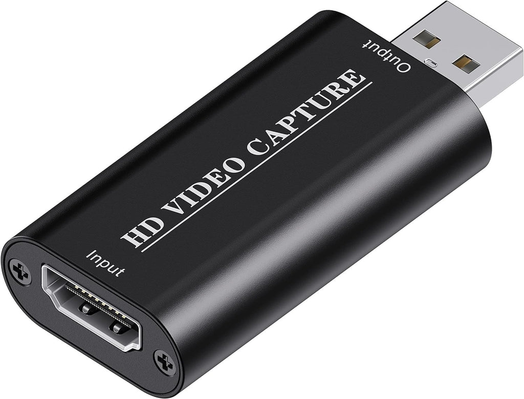 VIXLW 4K HDMI Video Capture Card, Cam Link Card, HDMI to USB 2.0 Game Audio Adapter, Record Capture Device for Streaming, Teaching, Gaming, Live Broadcasting, Video Conference