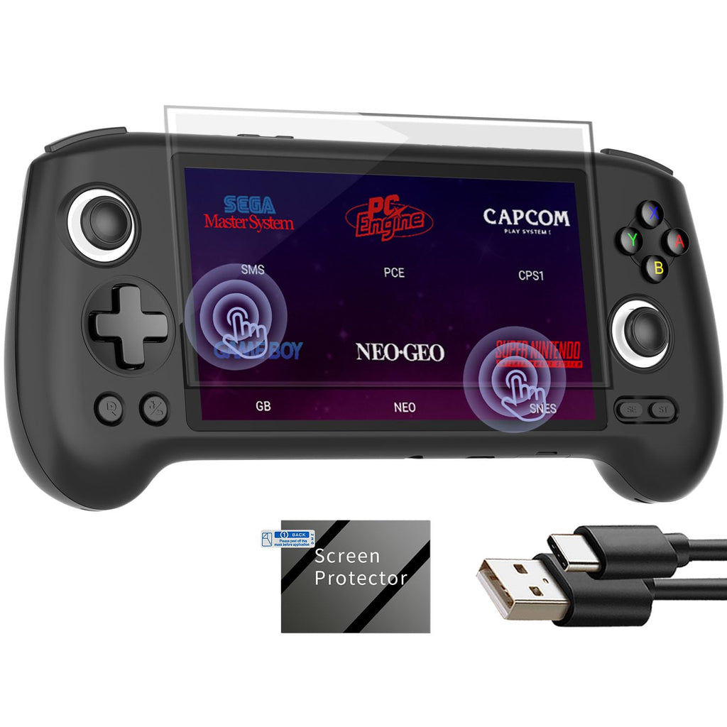 RG556 Retro Handheld Game Android 13,rg 556 Handheld Game with 5.48 inch Touch OLED Screen,RG556 Supports DP and WiFi Bluetooth has Hall Rocker Battery 5500mAh