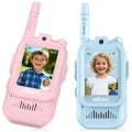 vilicert Video Walkie Talkie Toys for Age 3-12 Boys Girls, 2 Pack Walkie Talkies with Screen, Long Range 2 Way Radio with 4 Voice Effects, Christmas Birthday Gifts for Kids Indoor Outdoor Camping
