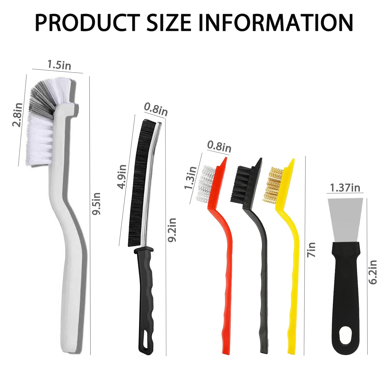 Crevice Cleaning Brush,Multifunctional Cleaning Brush Tool, Bathroom Gap Brush, Small Cleaning Brush, Grout Brush, Kitchen Brush, Cleaning Tools for Toilet, Bathroom, Home, Bathtub, Sink, Household