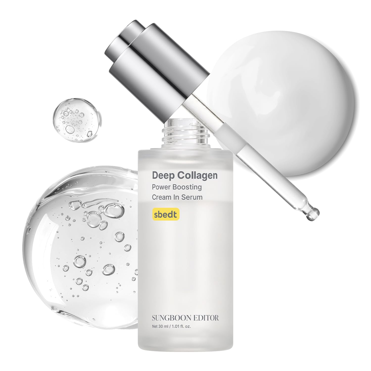 SUNGBOON EDITOR Deep Collagen Serum | Volufiline + Collagen + Niacinamide | Hydrating & Smoothing Care | Korean Skincare, 1.01 fl oz
