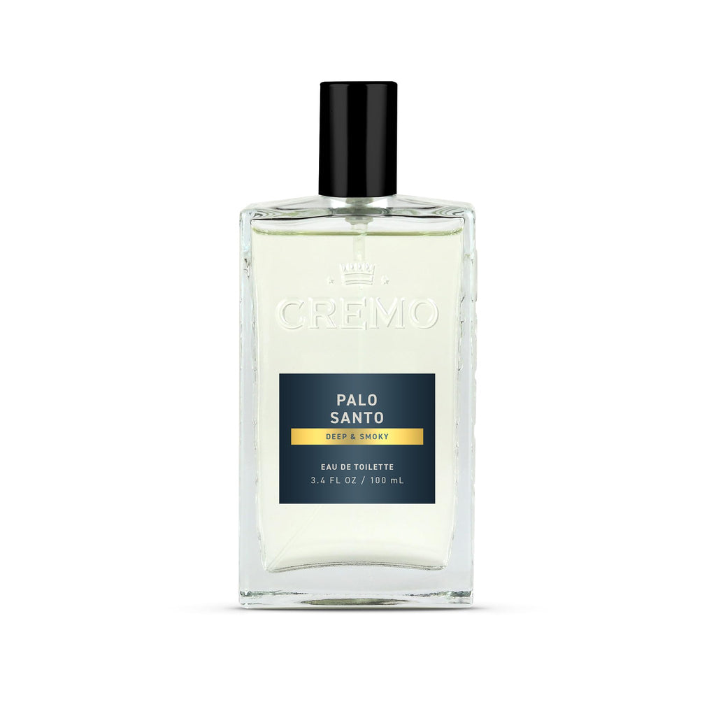 Cremo Cologne For Men - Palo Santo Mens Cologne Spray, A Combination of Bright Cardamom, Dry Papyrus and Aromiatic Palo Santo, Multi-Layered Signature Men's Fragrances, 3.4 Fl Oz