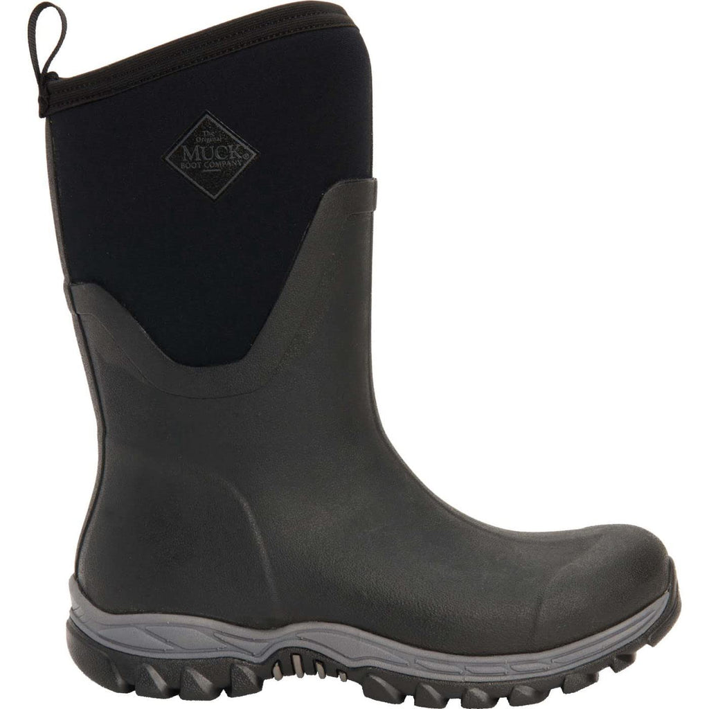 MUCK Boot Arctic Sport II Extreme Conditions Mid-Height Rubber Women's Winter Boot, Black, 9 US/9 M US