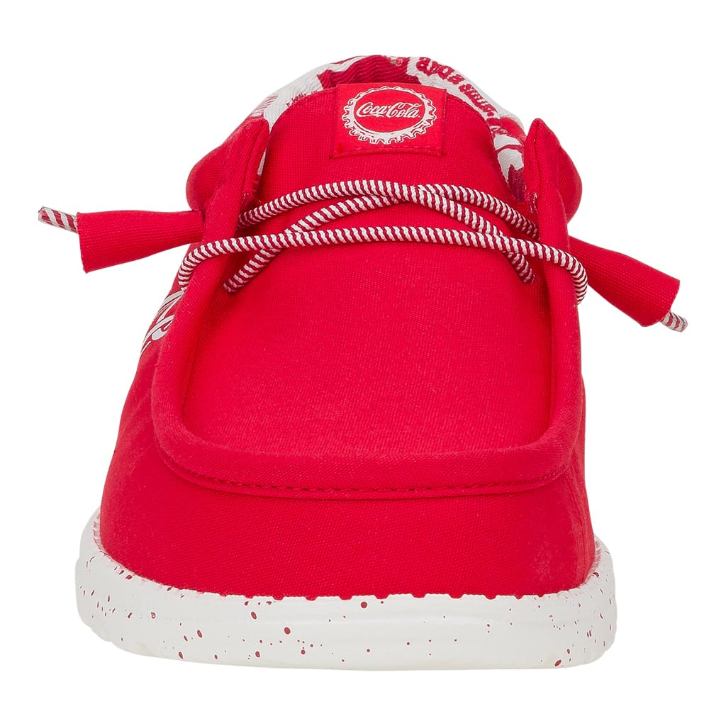 HEYDUDE Wally Coke True Red/White Size M11, Men’s Shoes, Men's Slip-on Loafers, Comfortable & Light-Weight