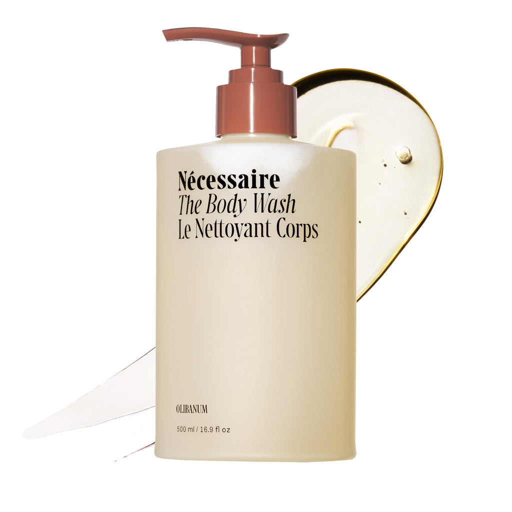 Nécessaire The Body Wash Olibanum - Multi-Oil Shower Gel Body Wash for Women + Men. Non-Comedogenic + Hypoallergenic for Sensitive Skin with Niacinamide. 500ml/16.9 fl oz