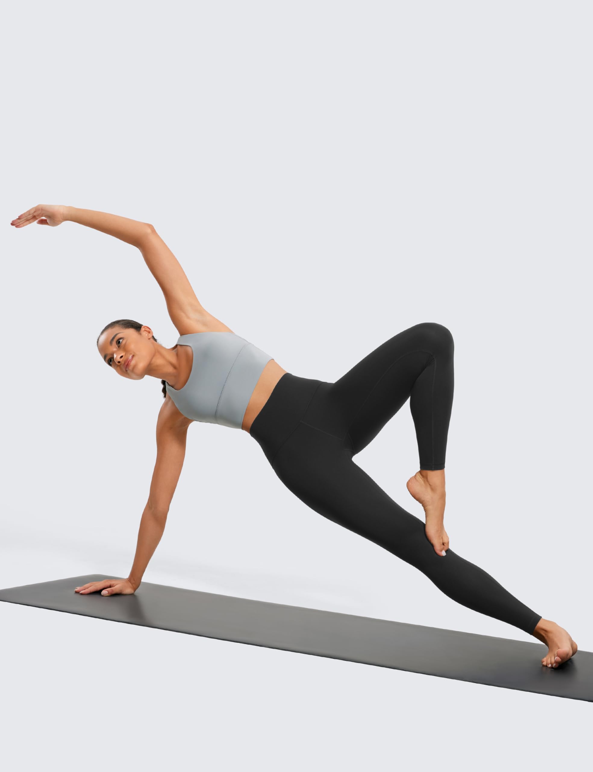 CRZ YOGA Butterluxe Yoga Leggings 28'' - High Waisted Womens Workout Lounge Pants Buttery Soft Black Medium