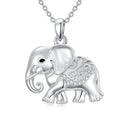 Sonouli Lab Grown Diamond Elephant Necklace Elephant Pendant Necklace Gift for Women