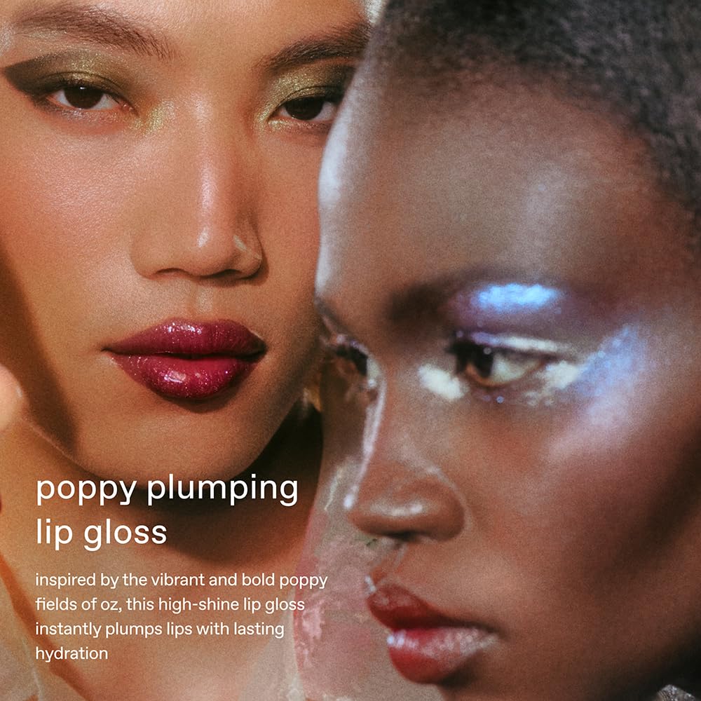 r.e.m. beauty Wicked: For Good | Plumping Lip Gloss Trio | Plum Petals, Pretty as a Poppy & Poppy Punch | Hydrating, High-Shine, Non-Sticky Lip Gloss Set for Softer, Smoother Lips