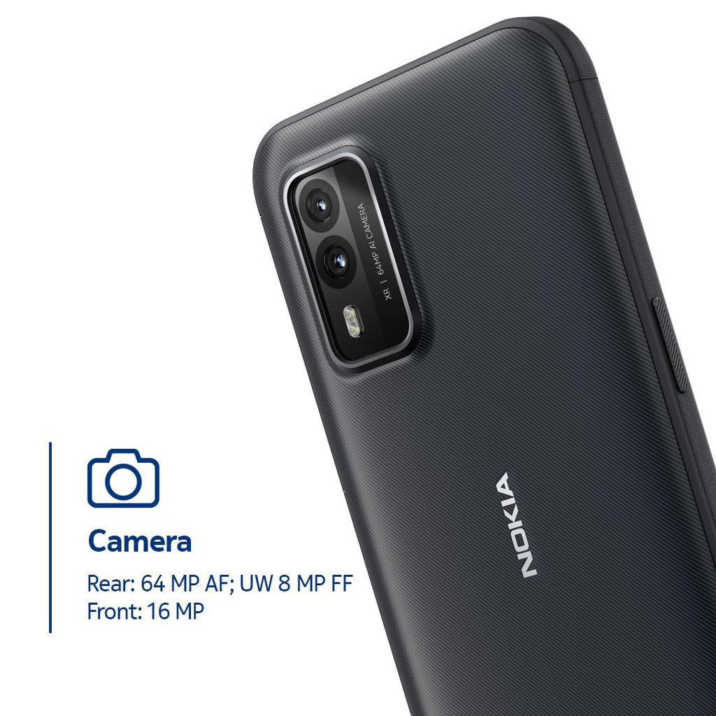 Nokia XR21 5G | Android 12 | Unlocked Rugged Smartphone | Dual SIM | US Version | 6/128GB | 6.49-Inch Screen | 64MP Dual Camera | Midnight Black