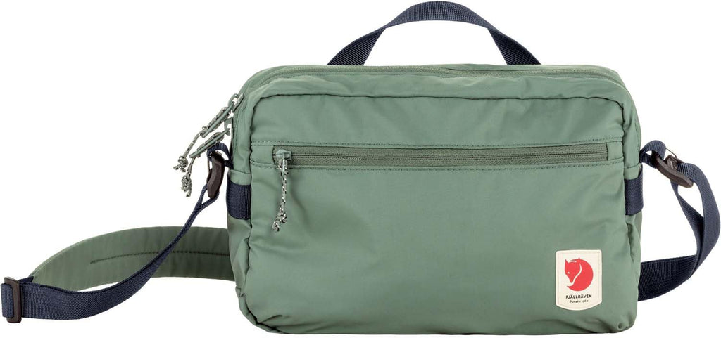 Fjällräven High Coast Crossbody - Water-Resistant Fabric, Compact Storage, Adjustable Strap - Travel, Patina Green, One Size