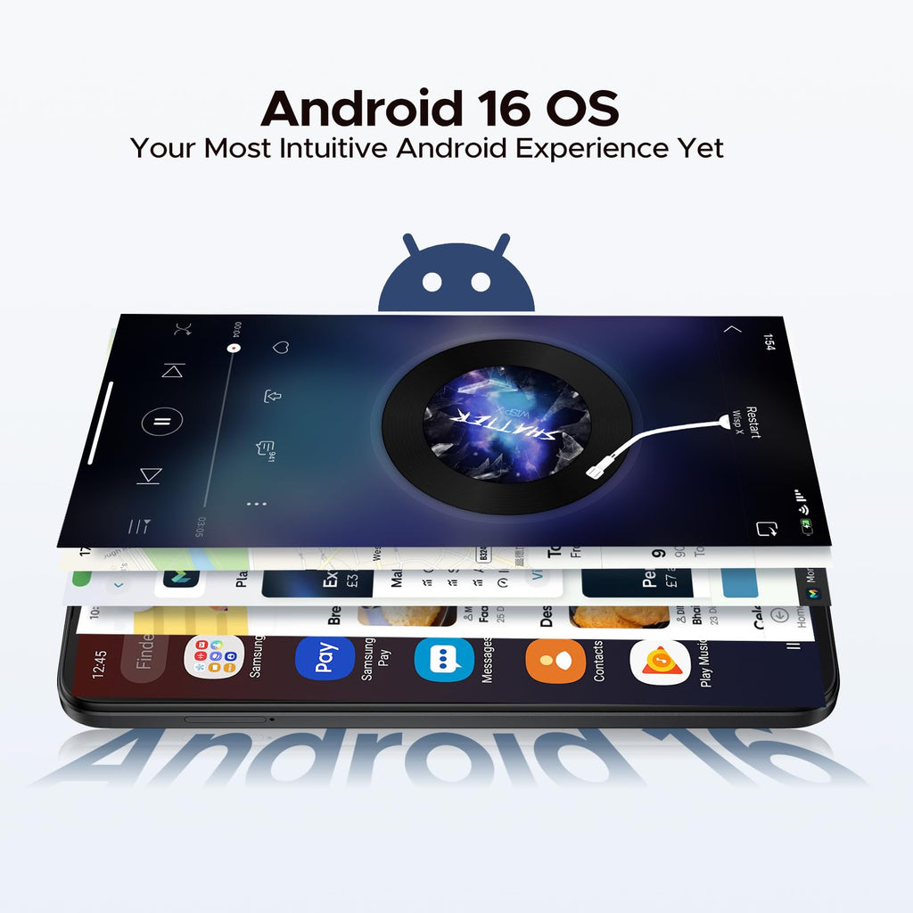DOOGEE Note 56 Pro Android 16 Unlocked Phone with Gemimi AI,32GB+128GB/2TB Cell Phone,6150mAh Battery,6.56''HD+90Hz IPS,Dual SIM Octa Core Smartphone,Dual Camera/8.45mm Ultra-Slim/NFC/OTG/Face ID