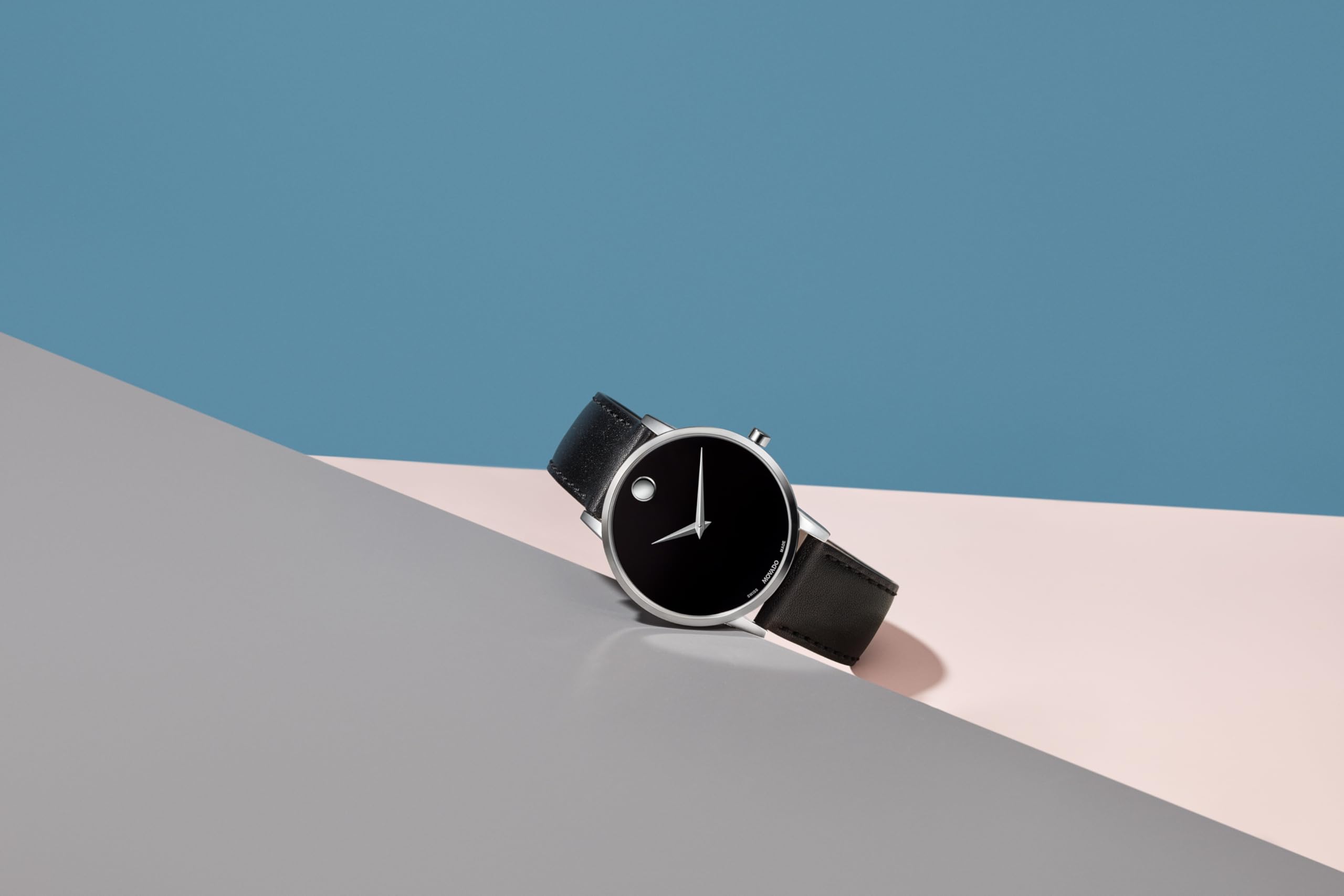 Movado Museum Classic Men's Luxury Quartz Watch - Swiss Movement, Calfskin Strap, Water-Resistant to 3ATM - Classic Timepiece - Gift for Him - 40mm