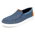 Nautica Men's Slip-On Loafers Casual Moc Toe Sneakers Boat Shoes Slipper for Men – Lightweight, Comfortable & Breathable-Patro-Blue Denim-Size 9.5