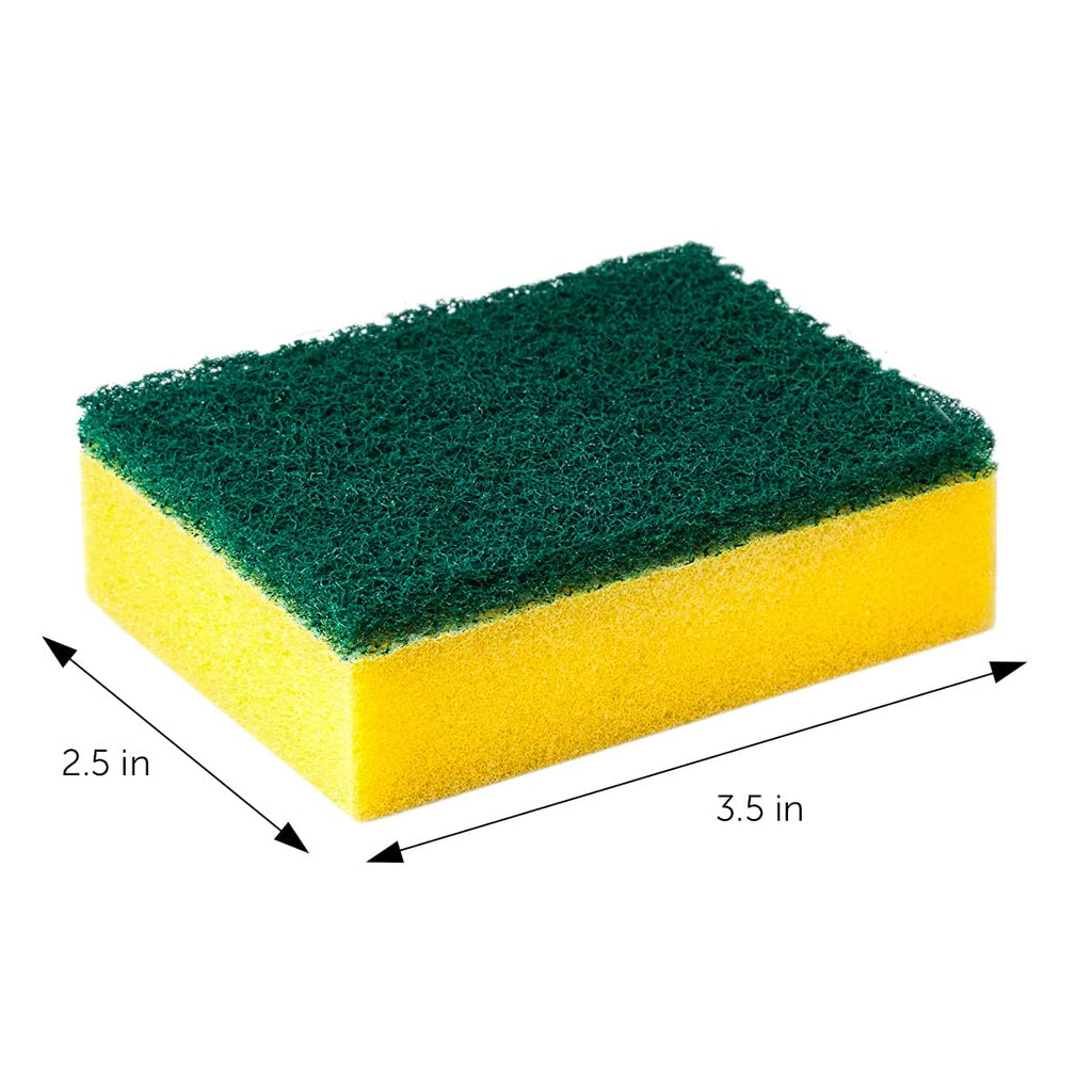 DecorRack 80 Kitchen Sponges, Heavy Duty Dish Sponges, Household Cleaning, Bathroom, Car Wash - Bulk Pack, Multicolor (Pack of 80)