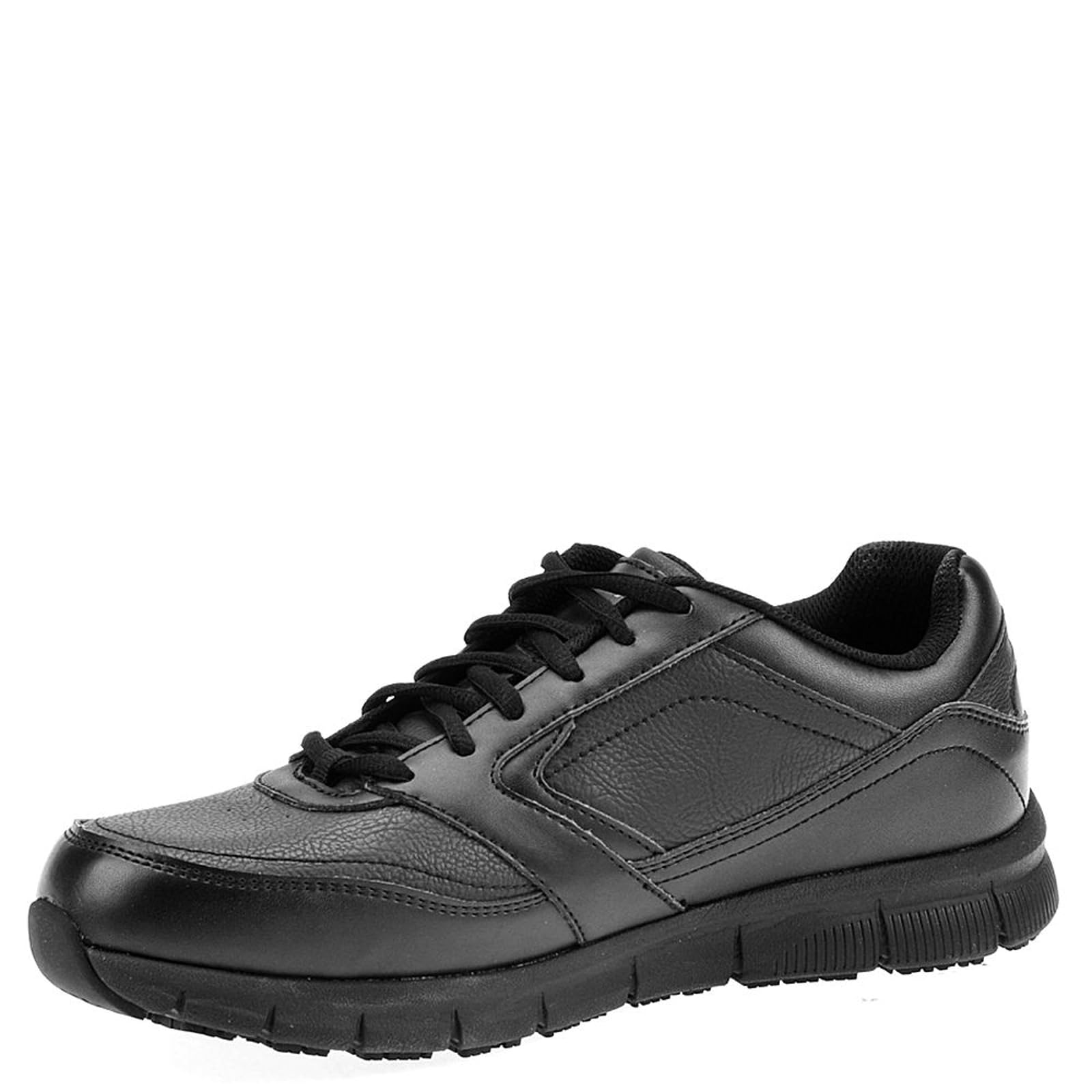 Skechers womens Nampa-wyola Food Service Shoe, Black Polyurethane, 11 Wide US