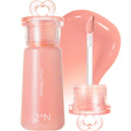 [2aN Heart Wearing Liquid Cheek (0.15oz) – Dewy Liquid Blush with Soft Glow & Clear Layering | Hydrating Essence + Glossy Oil Blend | Buildable, Finger-Blend Texture|8 Vibrant Shades] (02 Peach Glow)