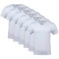 Gildan Men's V-Neck T-Shirts, Multipack, Style G1103, White (6-Pack), X-Large