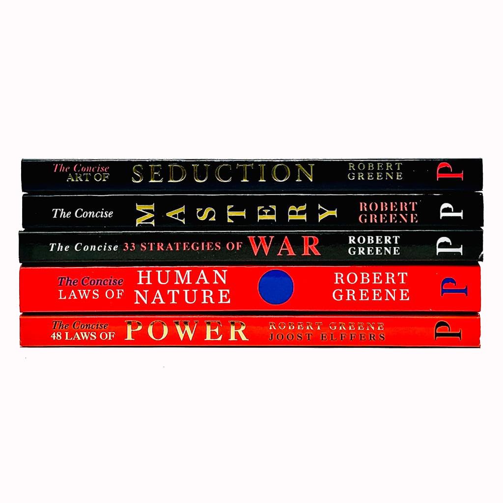 The Modern Machiavellian Series 5 Books Collection Set By Robert Greene(The Concise Laws of Human Nature, 48 Laws Of Power, Art of Seduction, The Concise Mastery & 33 Strategies of War)