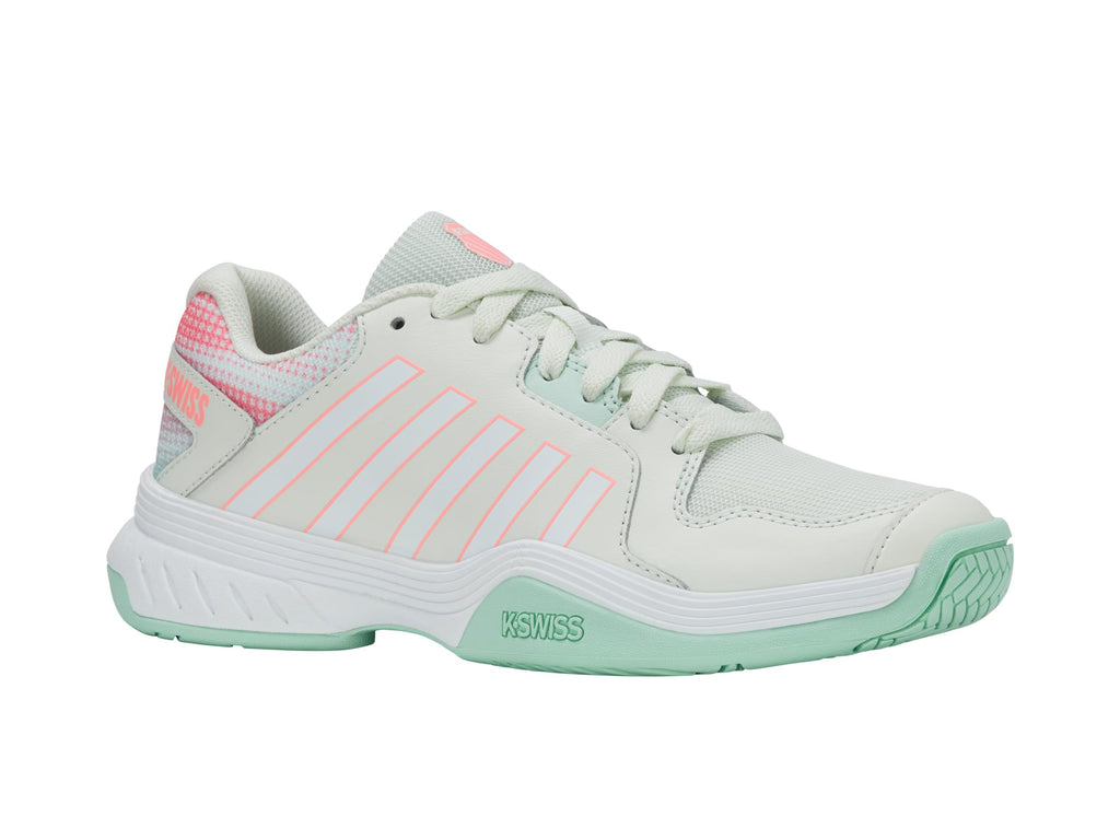 K-Swiss Women's Court Express Pickleball Shoe, Ice/White/Honeydew, 6 M