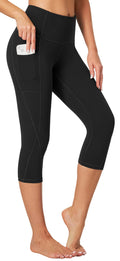 Heathyoga Capri Leggings for Women High Waisted Capri Leggings with Pockets for Women Tummy Control Yoga Pants Women