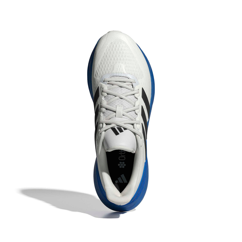 adidas Men's Ultrarun 5, Crystal White/Black/Blue, 6.5
