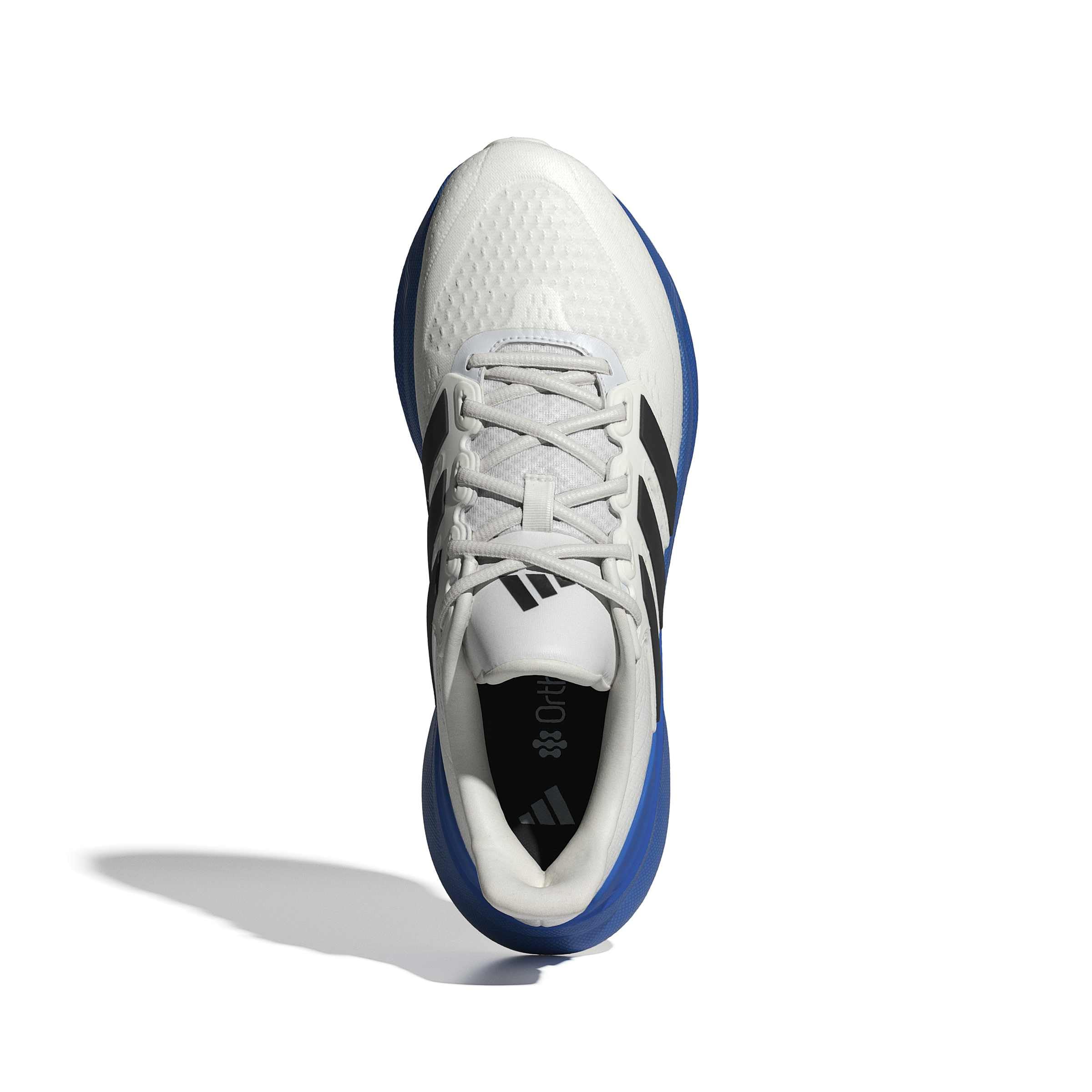 adidas Men's Ultrarun 5, Crystal White/Black/Blue, 6.5