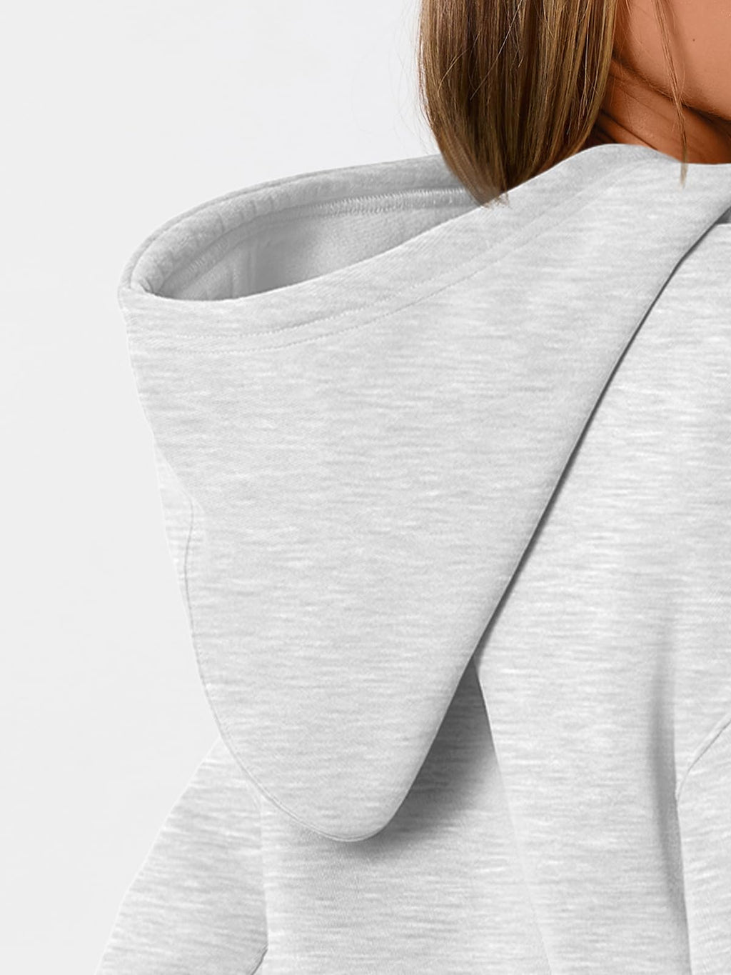 WYNNQUE Hoodies for Women Oversized Sweatshirts Fall Fashion Outfits 2026 Casual Sweaters Tops Fleece Plus Size Workout Comfy Winter Clothes Grey M
