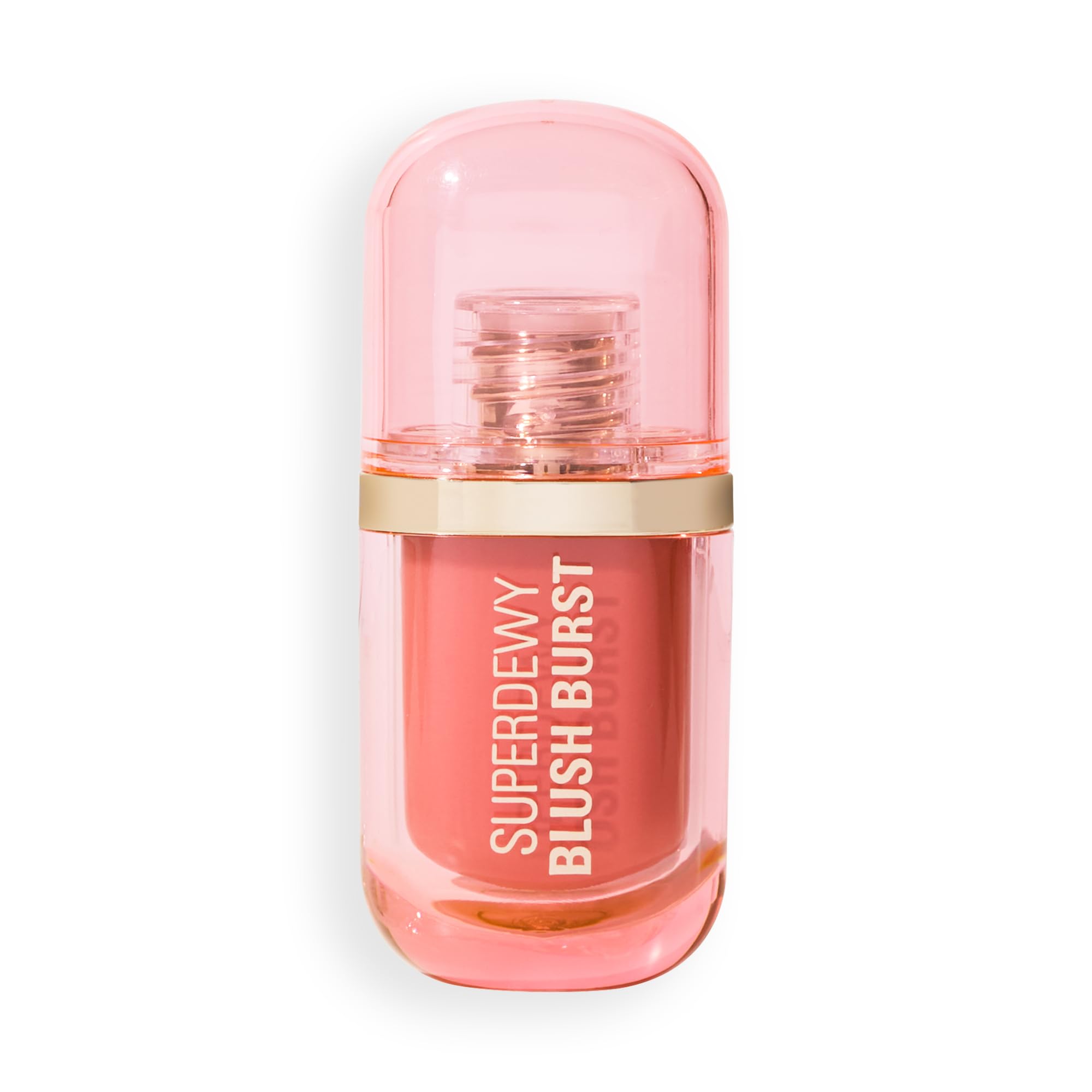 Revolution Beauty London, Superdewy Liquid Blush Burst, Buildable Color for Cheek, Serum Formula with Peptides & Hyaluronic Acid, Vegan & Cruelty-Free, Peach Spritz, 0.14 oz