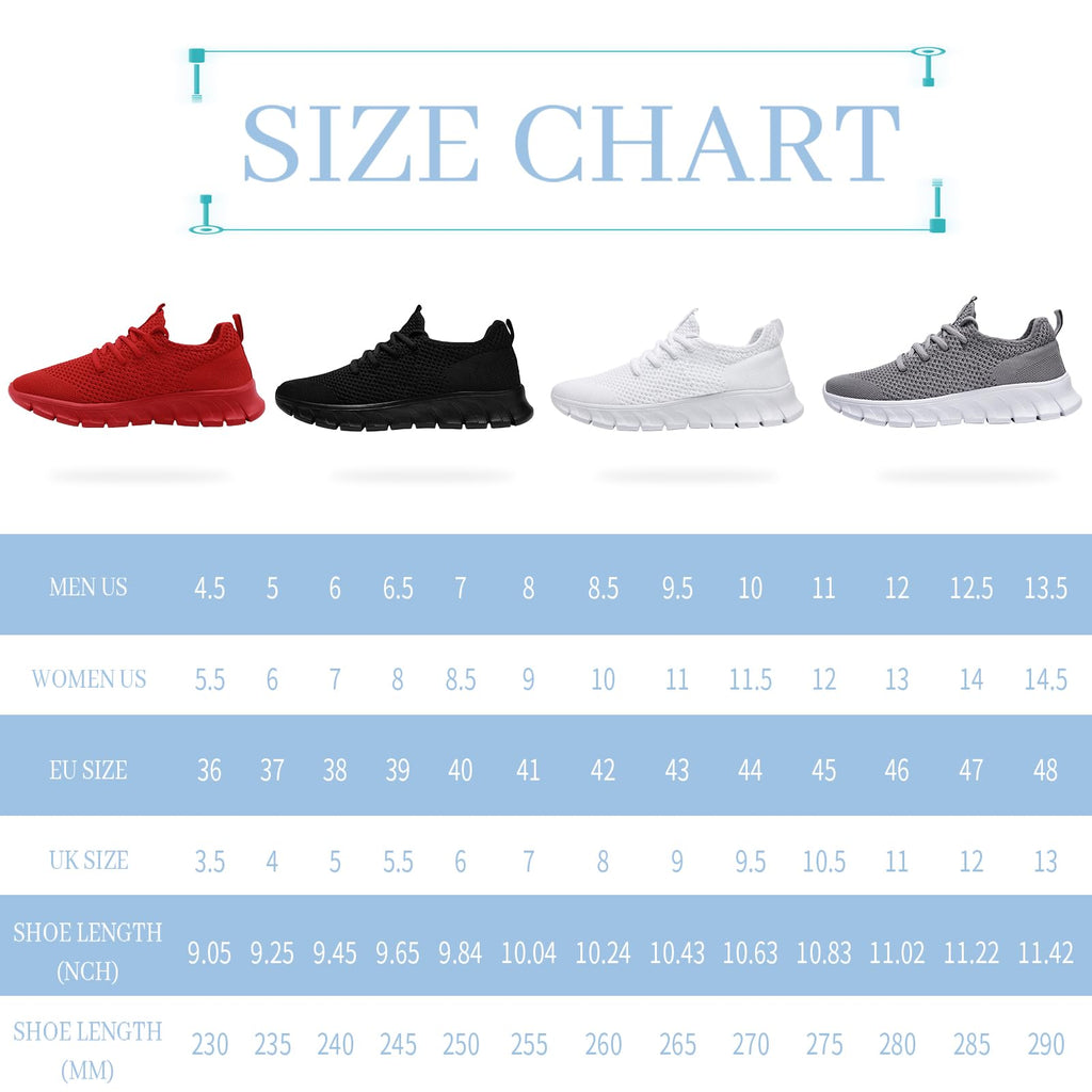 RJYWGS White Sneakers for Women Men Tennis Shoes Running Gym Sneaker Slip On Walking Lightweight Athletic Workout Fashion Sports Shoes White Size Women 8/ Men 6.5
