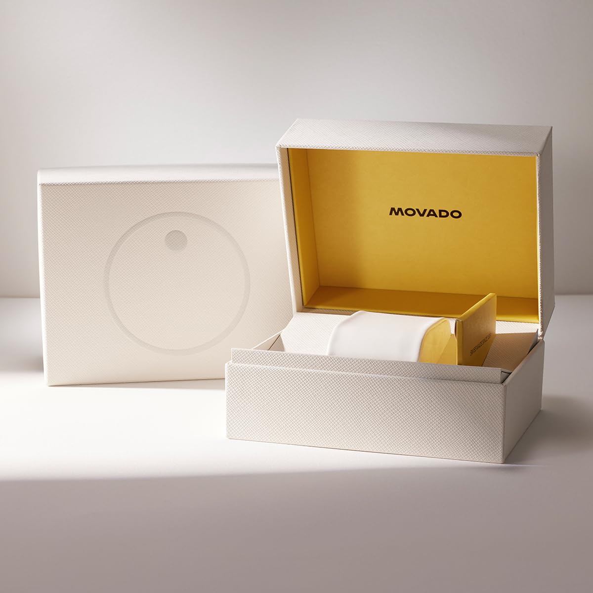 Movado Bold Verso Men's Luxury Quartz Watch - Swiss Movement, Leather Strap - Water Resistance 30 Meters (3ATM) - Classic Timepiece - Gift for Him - 42mm