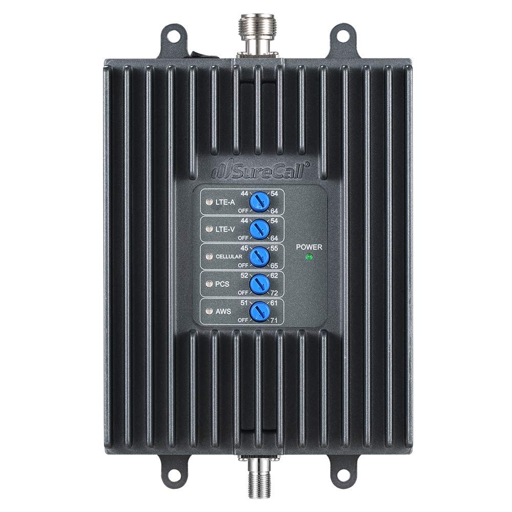 SureCall Fusion4Home Yagi Panel | High-Performance 5G/4G Cell Phone Signal Booster for Home up to 5000 sq ft | Strongest Gain All-Carrier Verizon AT&T T-Mobile US Cellular | FCC Certified USA Company