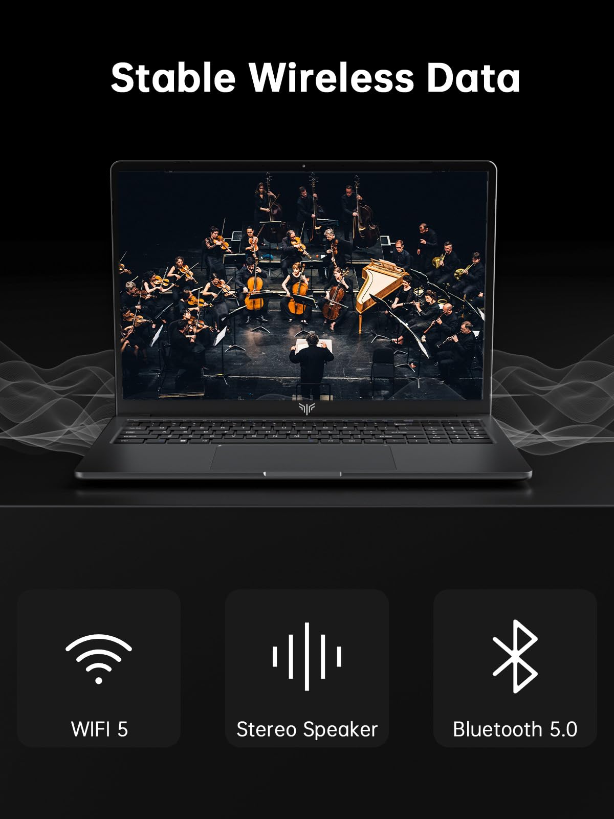 KAIGERR Laptop, 16GB DDR4 512GB SSD Laptop Computer, 16.0inch Windοws 11 Laptop with Ιntel 12th Quad-Core Processor(Up to 3.4GHz), 1920P FHD Display, WiFi 6, USB3.2, Type_C