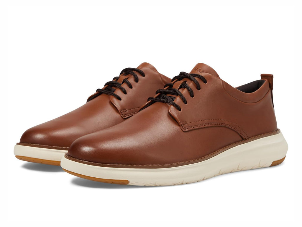 Cole Haan Men's Grand Remix Oxfords, British Tan/Ivory, 9.5-M US