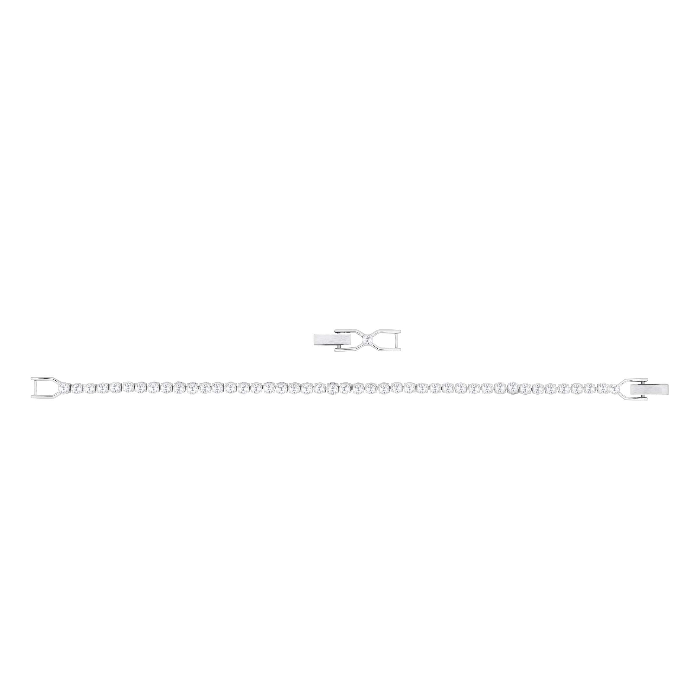 Swarovski Women's Emily Collection Bracelet, Brilliant Clear Crystals with Rhodium Plating