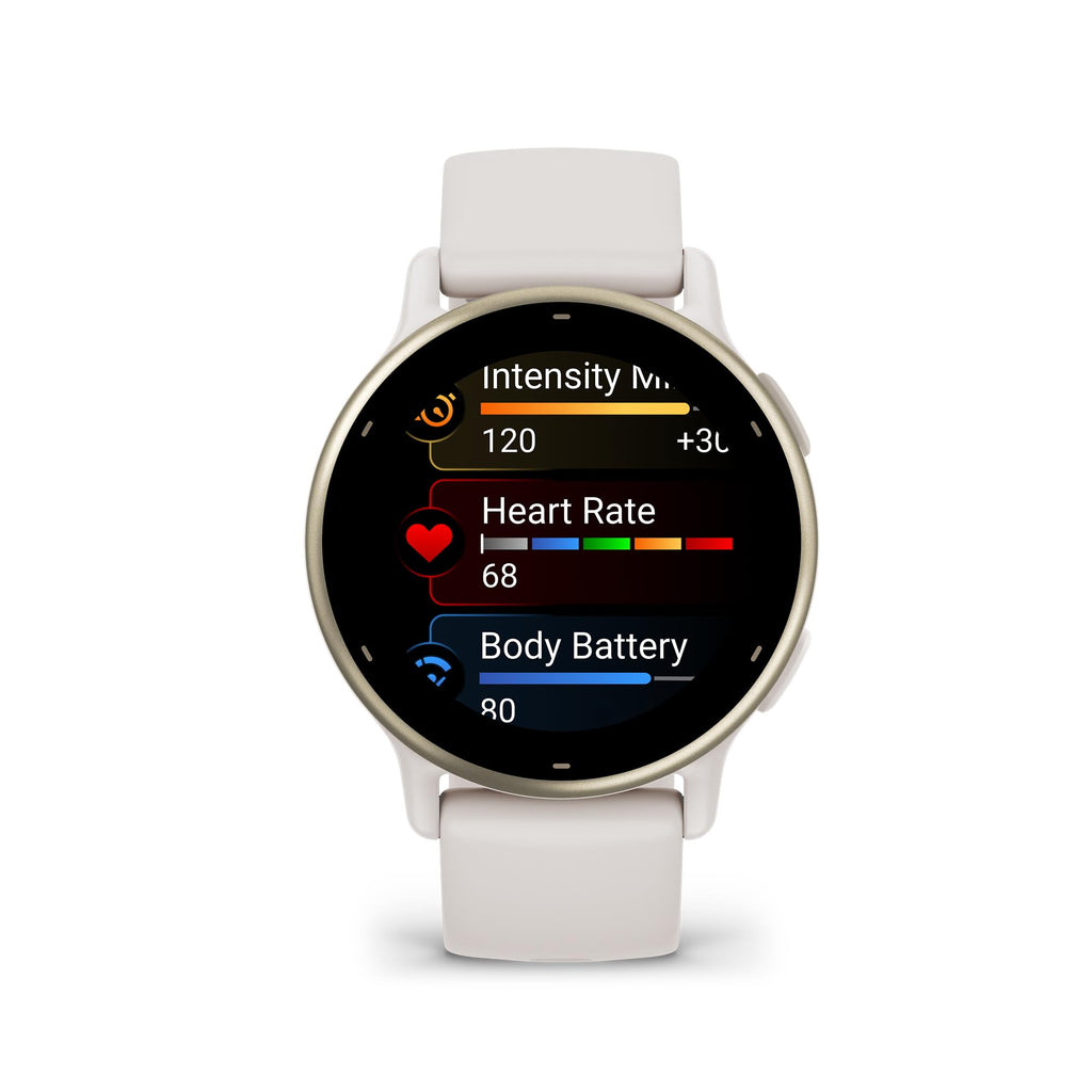 Garmin vívoactive 5, Health and Fitness GPS Smartwatch, AMOLED Display, Up to 11 Days of Battery, Ivory