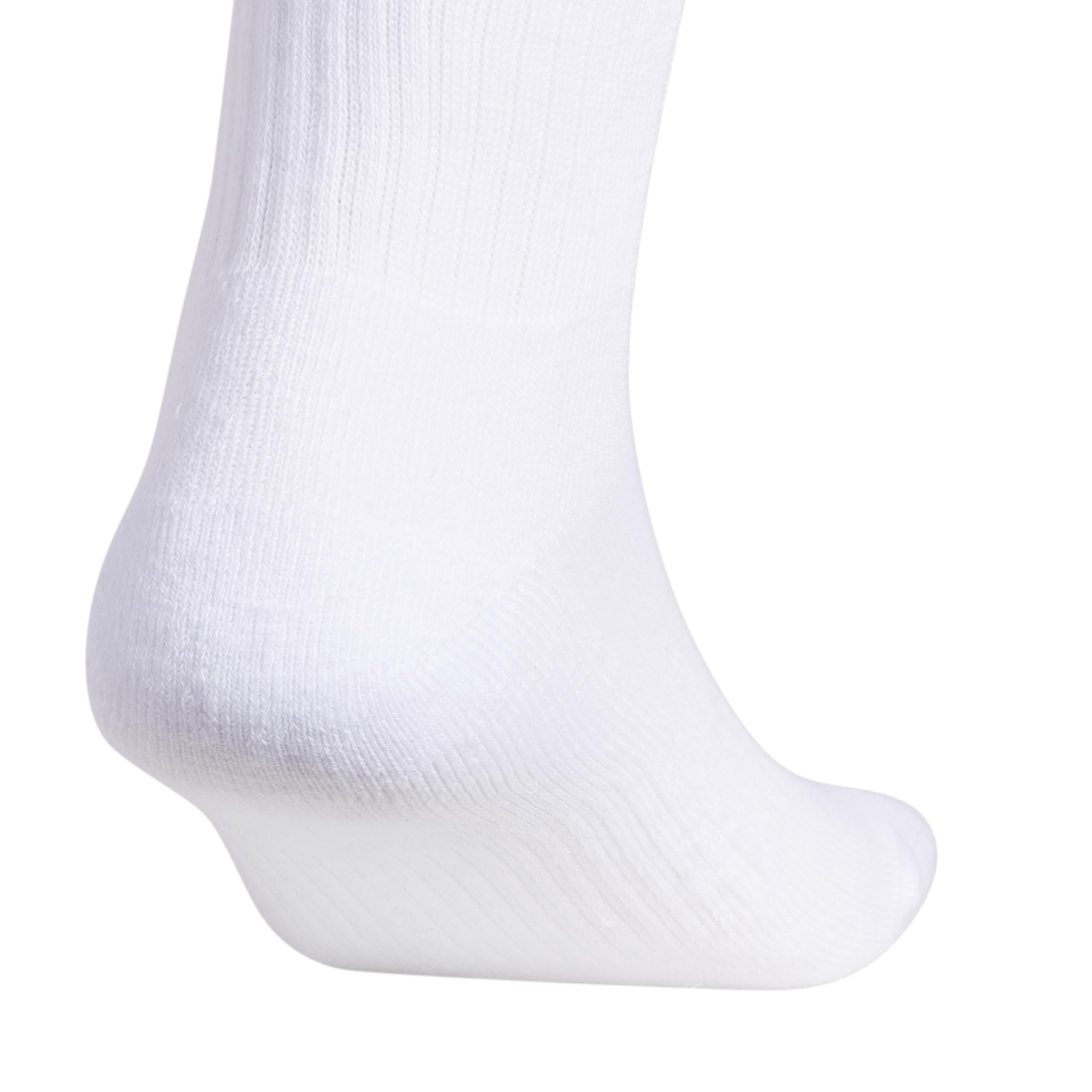 adidas Men's Athletic Cushioned 6-Pack Crew, Cushioned Crew Socks with Arch Compression for a Secure Fit