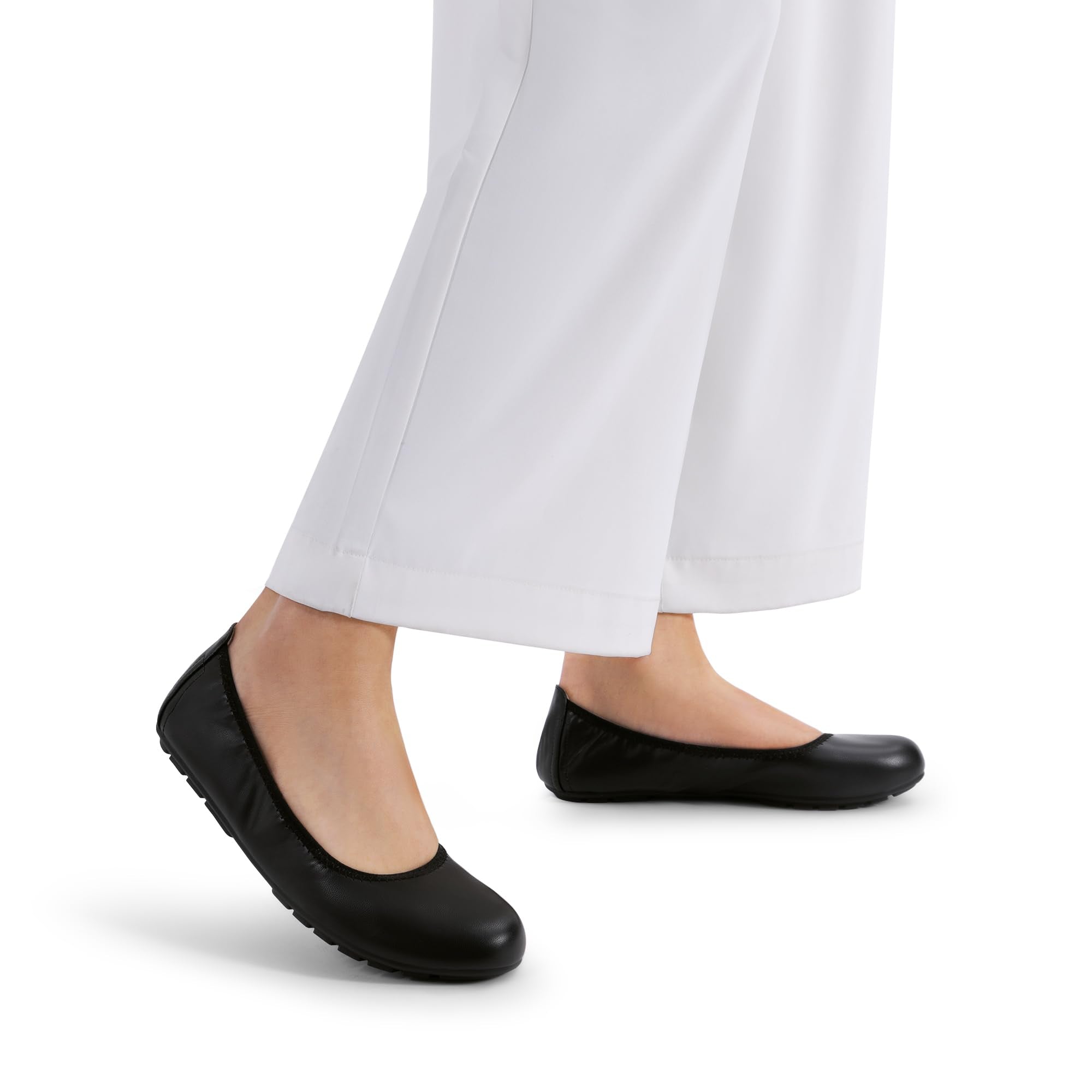 DREAM PAIRS Women’s Ballet Flats Foldable Round Toe Dressy Comfortable Slip On Dress Shoes,Size 8,Black,DWUMFA2501