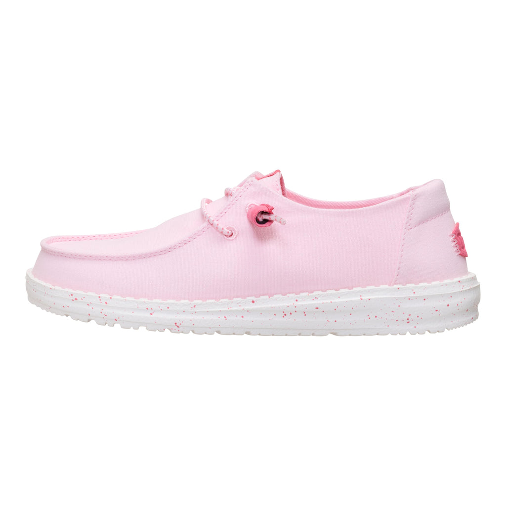 HEYDUDE Wendy Canvas Light Pink Size 8, Women’s Shoes, Slip-on Loafers, Comfortable & Light-Weight
