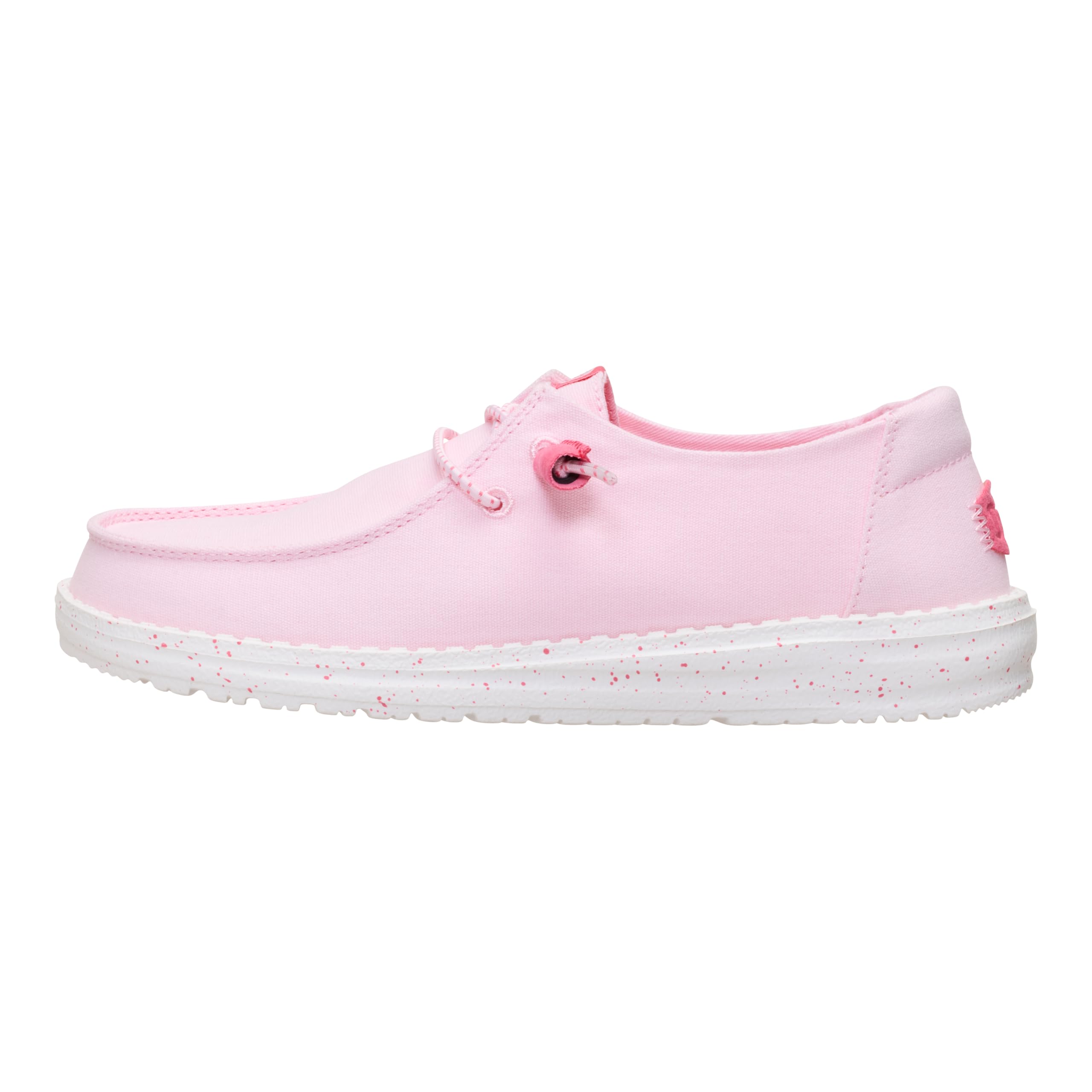 HEYDUDE Wendy Canvas Light Pink Size 8, Women’s Shoes, Slip-on Loafers, Comfortable & Light-Weight
