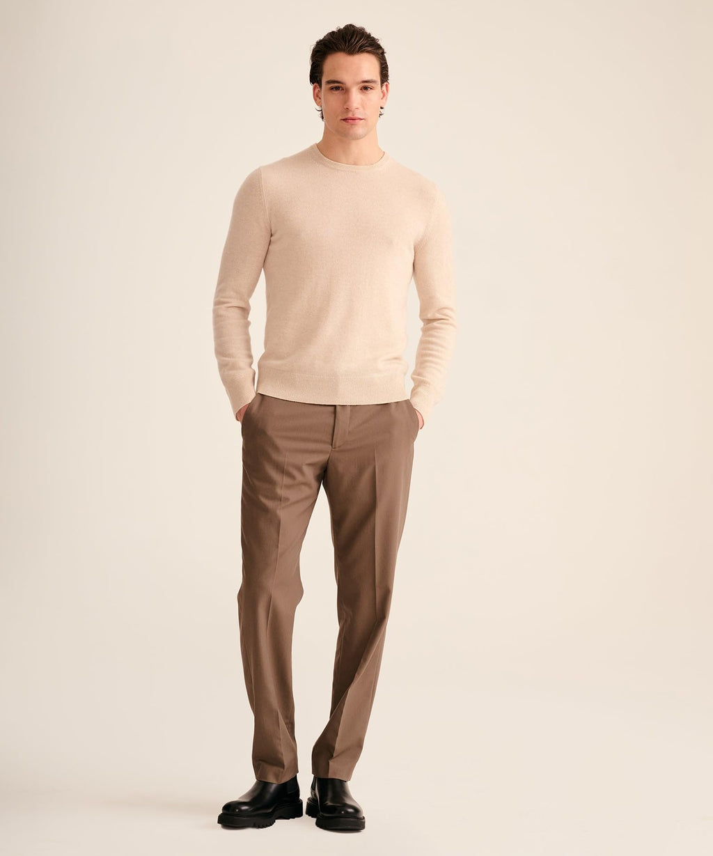 NAADAM The Original Cashmere Crewneck Sweater,Linen,XL