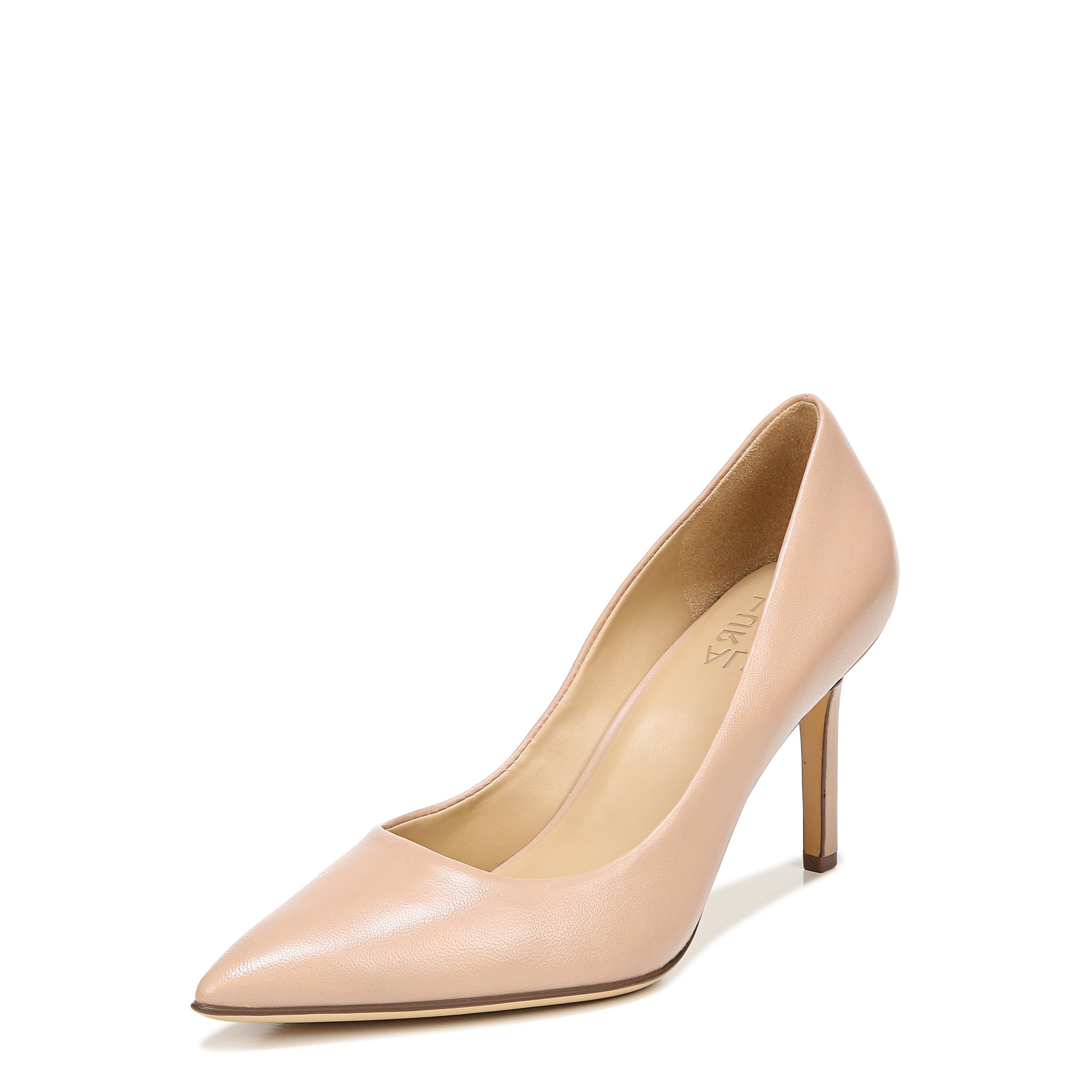 Naturalizer Womens Anna Pump Creme Brulee Beige Leather 7 M