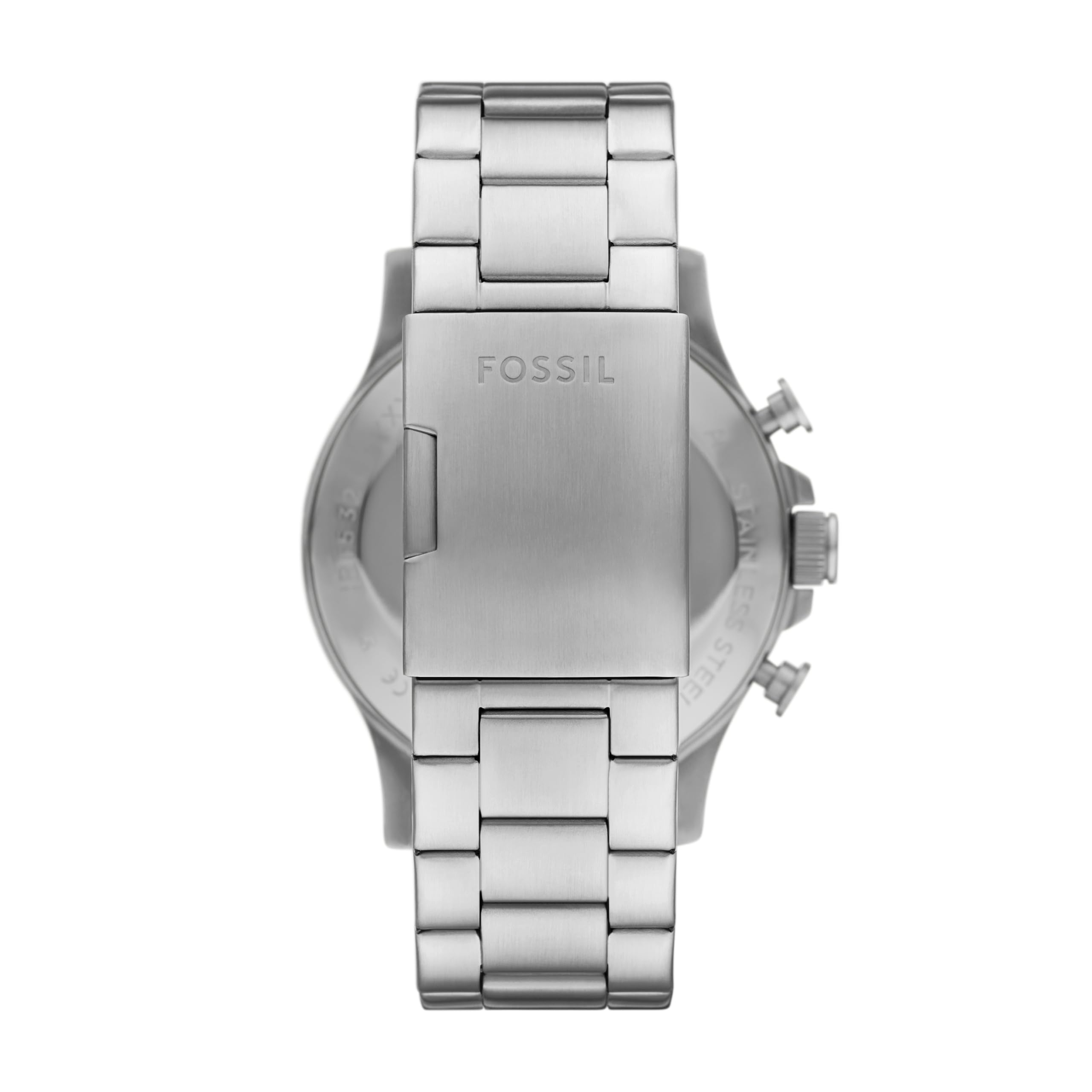 Fossil Men's Nate Quartz Watch, Stainless Steel Chronograph Watch for Men
