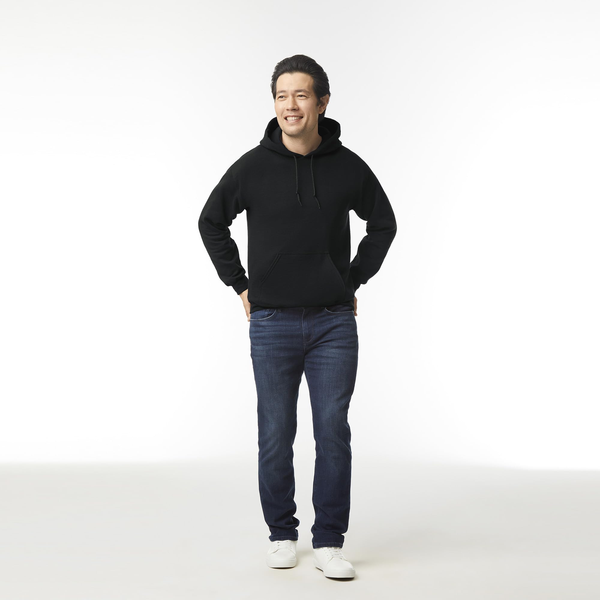 Gildan Adult Fleece Hoodie Sweatshirt, Style G18500, Multipack, Black (1-Pack), Medium