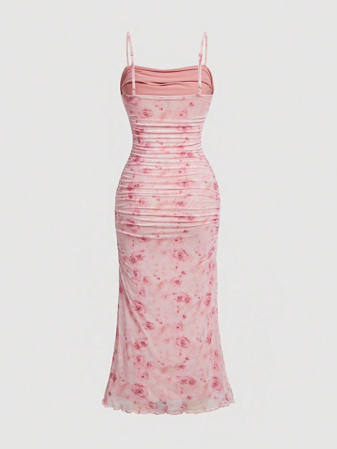 GORGLITTER Women's Floral Spring Summer Wedding Guest Dress Bridal Shower Cocktail Tea Party Beach Midi Sun Dress 2026 Pink Small