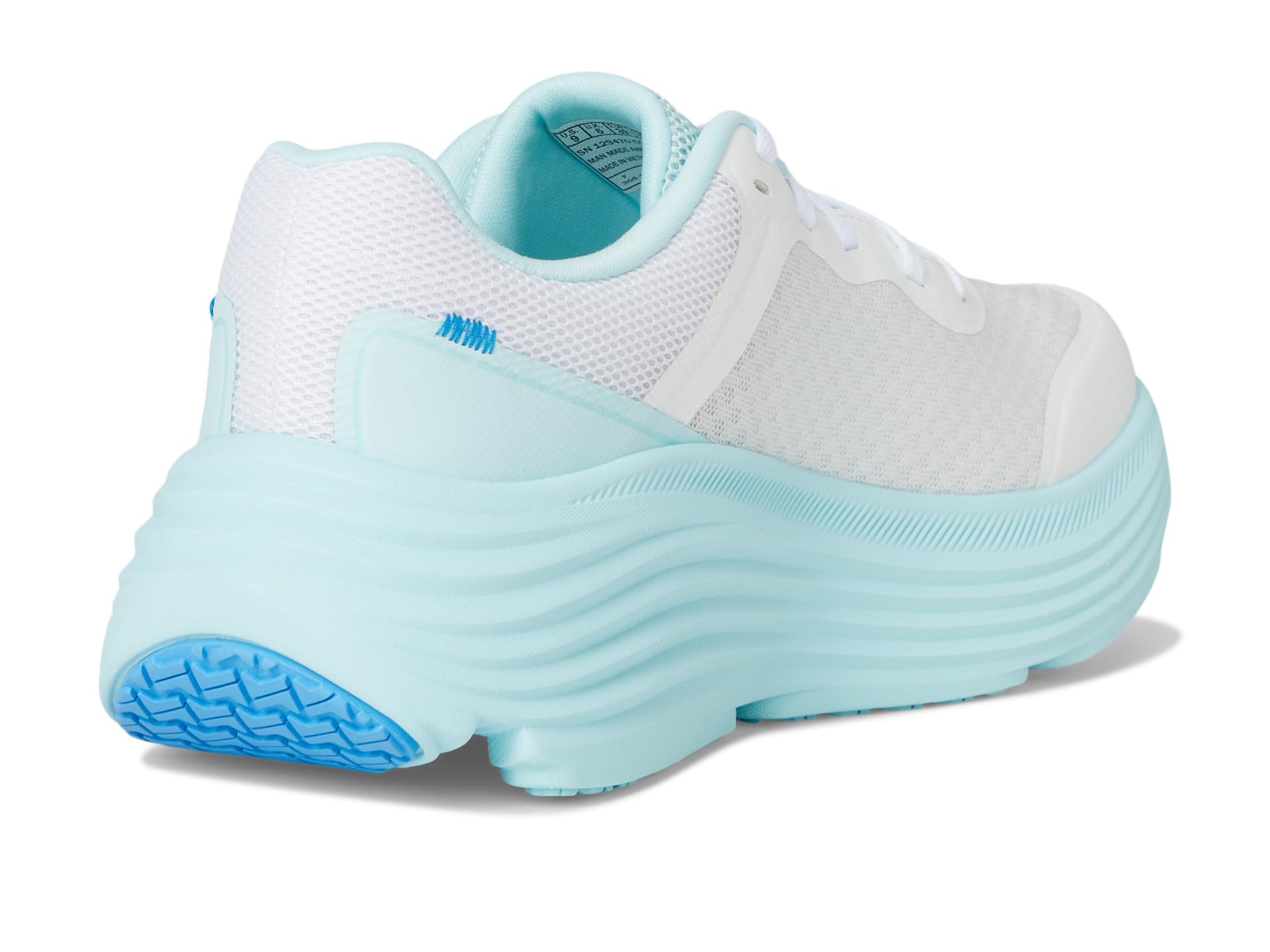 Skechers Women's Max Cushioning Endeavour Canova Sneaker, White/Light Blue, 7.5