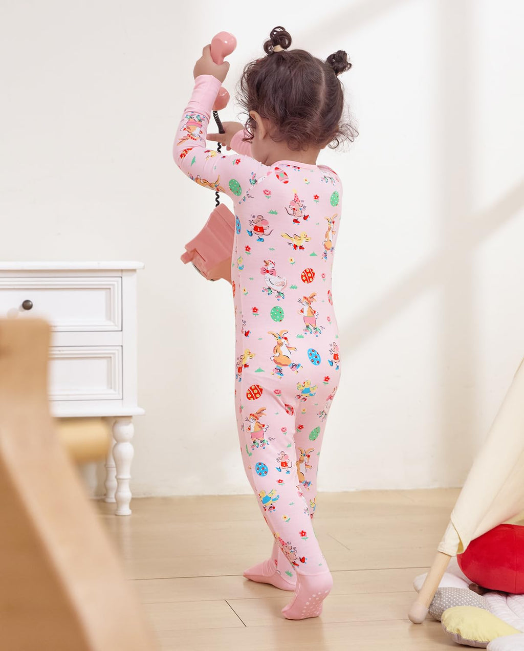 babee Reshinee Bamboo Viscose Baby Footie Pajama, Zipper Pajamas for Baby Boys & Baby Girls 0-24M