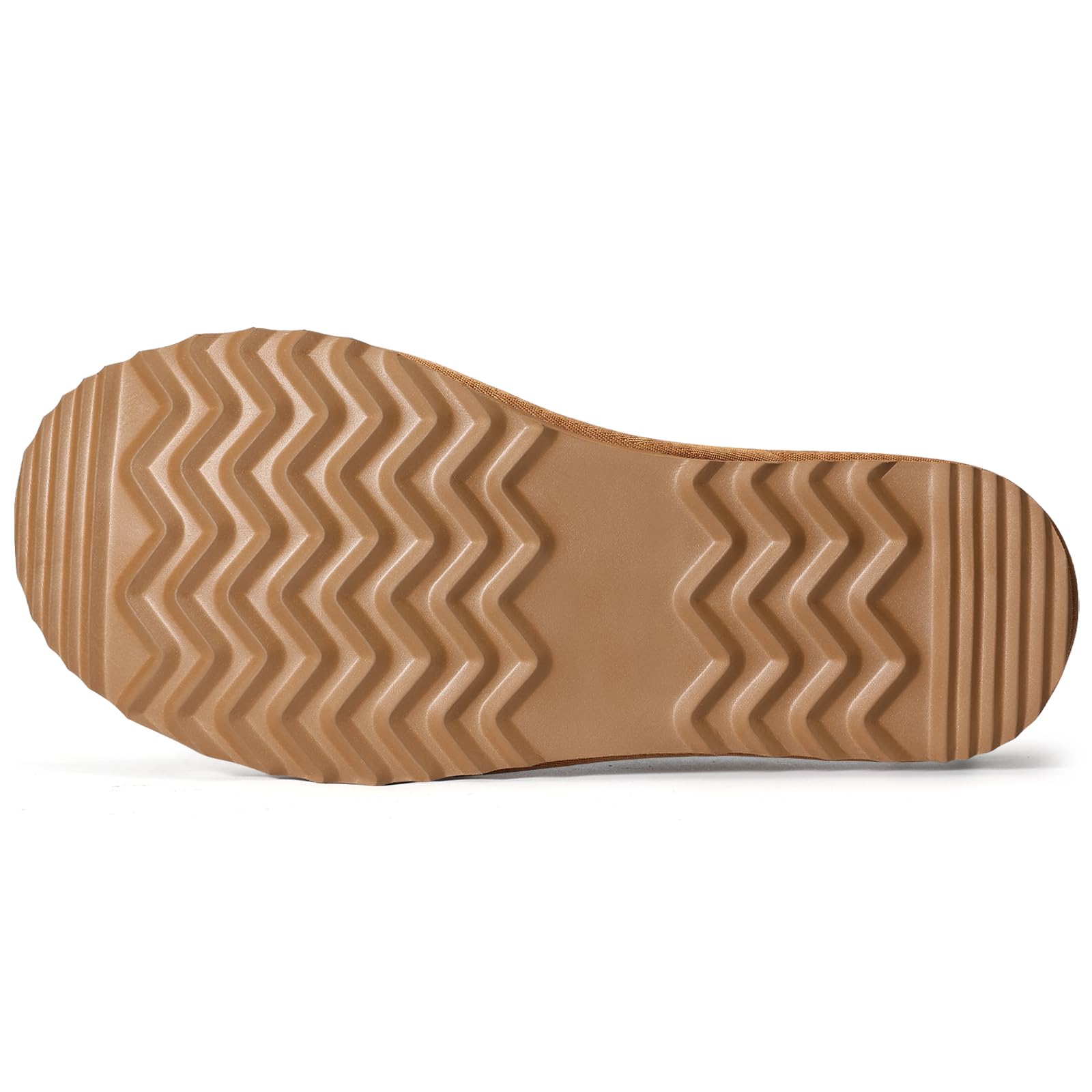 bebealy Genuine Suede Fuzzy Slippers for Women Winter Warm House Shoes Cozy Mini Boots for Indoor Outdoor, Chestnut 39